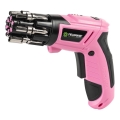 Fieldmann - Avvitatore a batteria 3,6 V, 1300 mAh, rosa