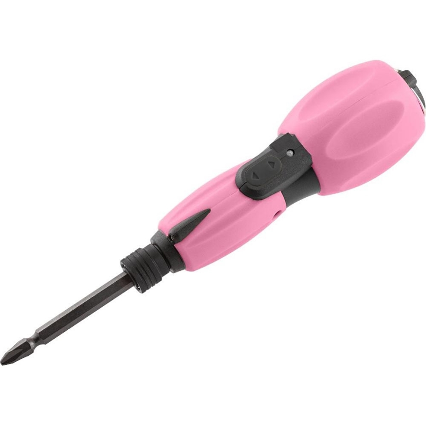 Fieldmann - Cacciavite a batteria 3,6V 800 mAh rosa
