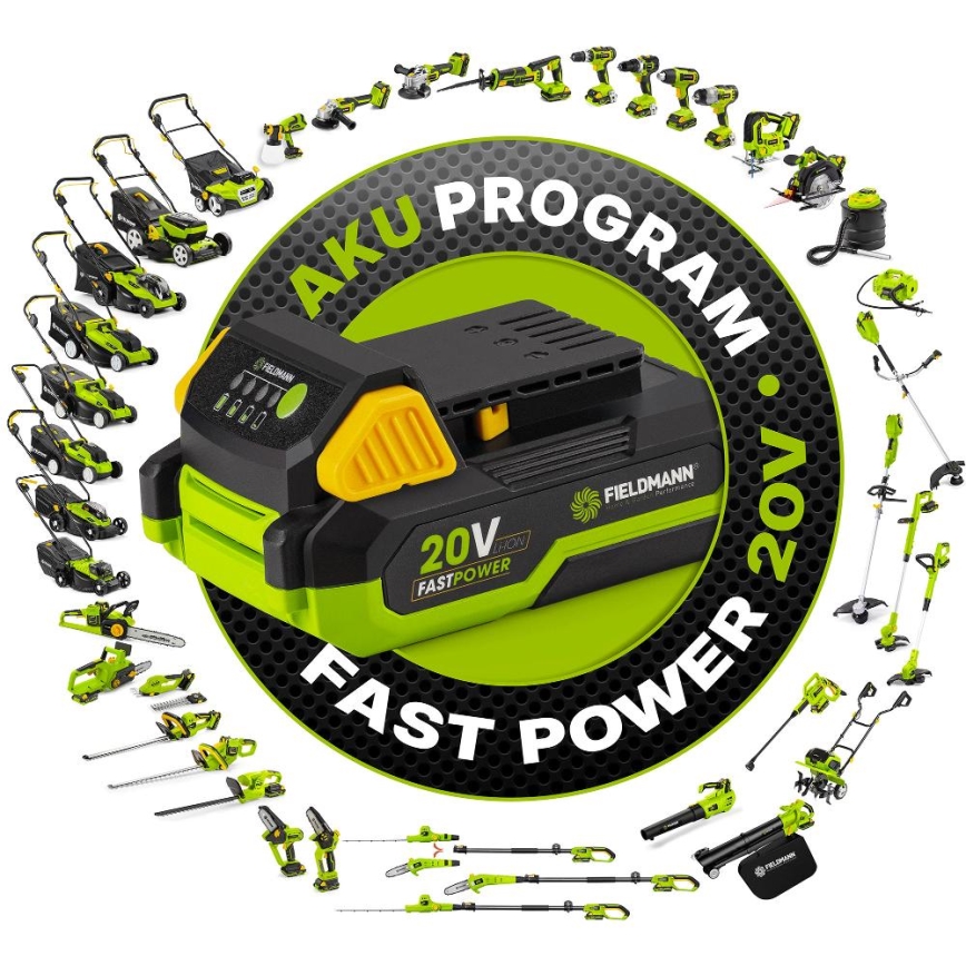 Fieldmann - Coltivatore da giardino a batteria 20V