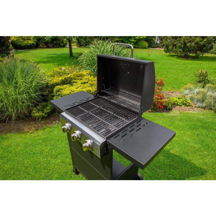 Fieldmann - Gasgrill 3x Brenner schwarz