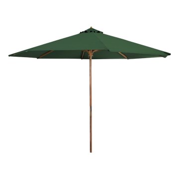 Fieldmann - Ombrellone diametro 3 m verde/acacia