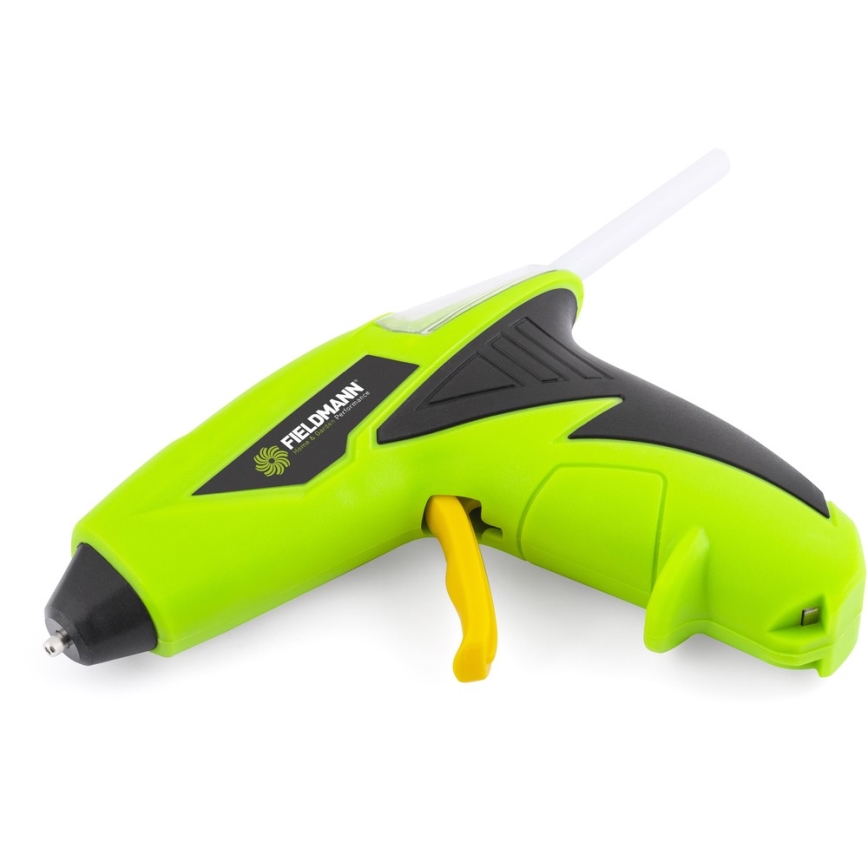 Fieldmann - Pistola per colla a caldo a batteria 4V 1500 mAh verde