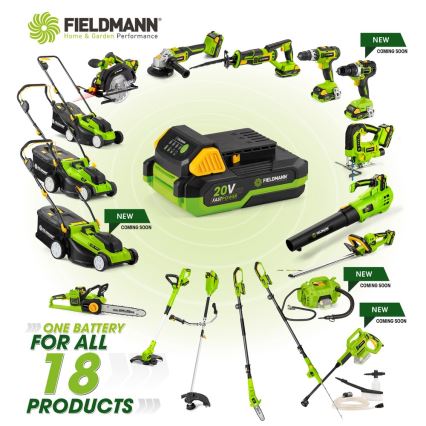 Fieldmann - Rasaerba a corde a batteria 20V