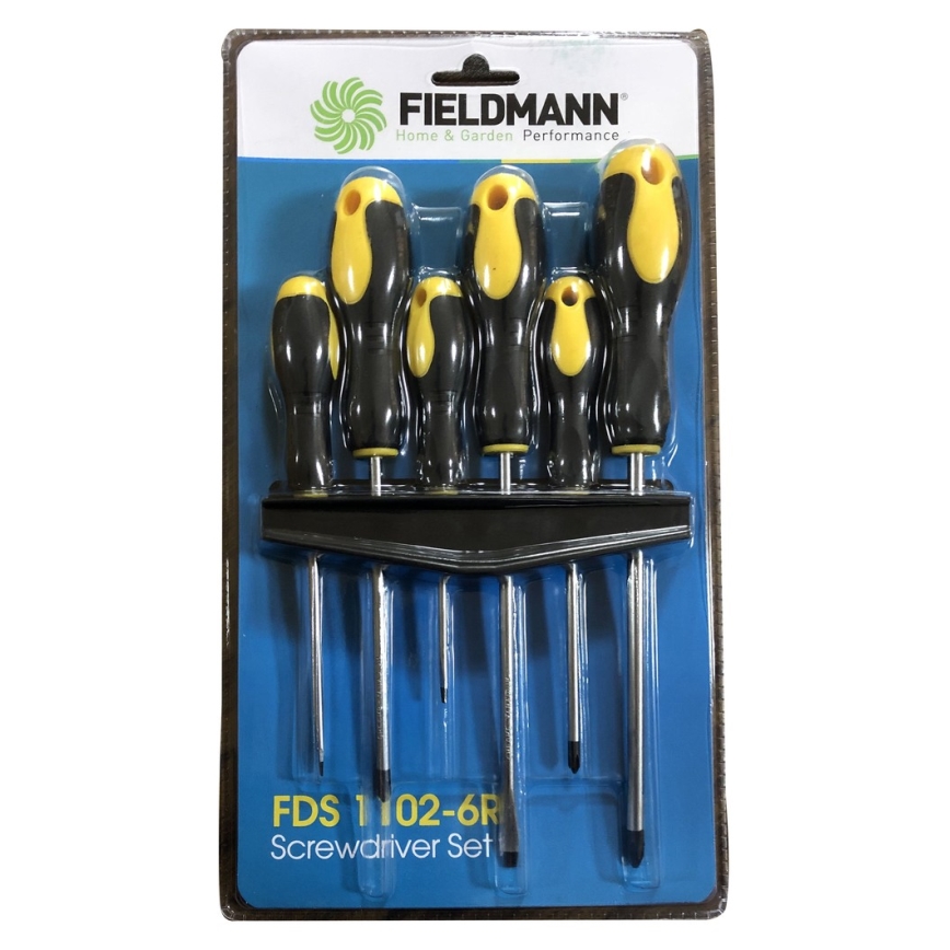 Fieldmann - Set di cacciaviti con supporto 6 pz