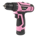 Fieldmann - Trapano a batteria 12V 1500 mAh rosa/nero