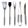 Fieldmann - Utensili per grigliare 5 pezzi in acciaio inox