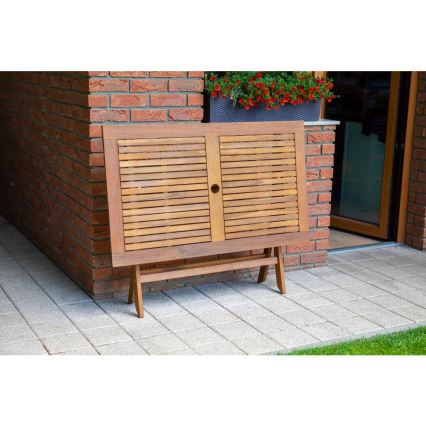 Fieldmann - Zusammenklappbarer Gartentisch 120x70 cm Akazie