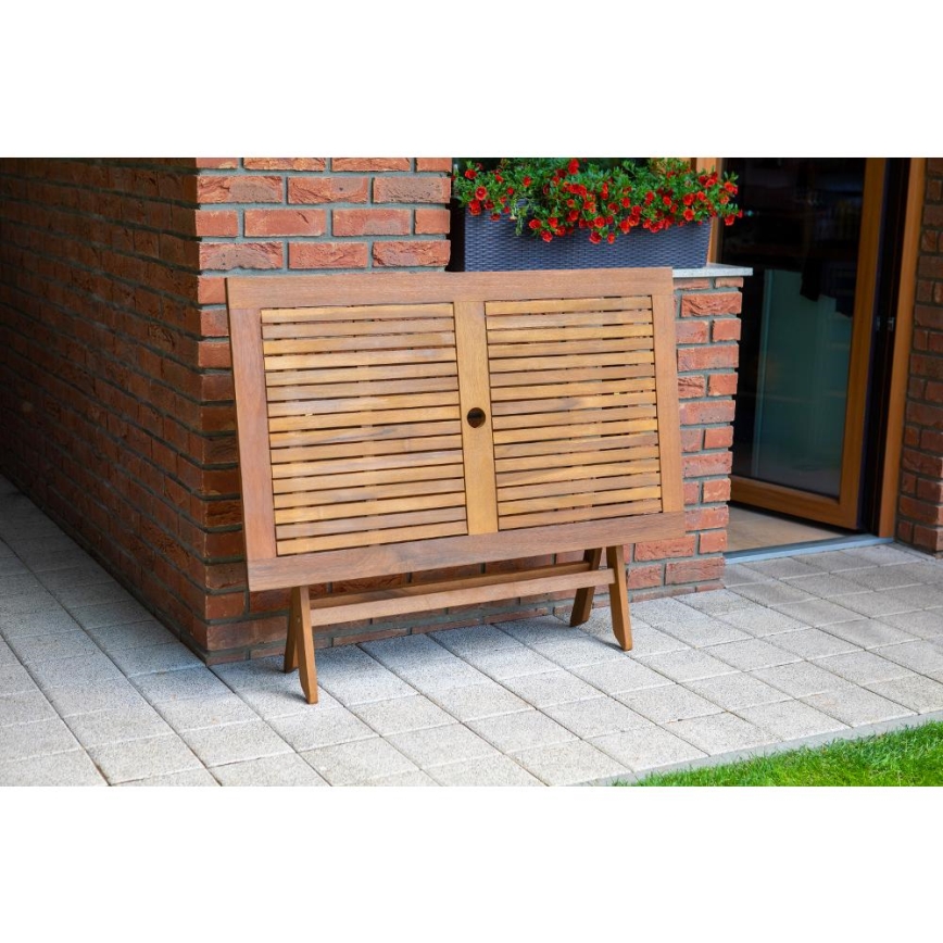 Fieldmann - Zusammenklappbarer Gartentisch 120x70 cm Akazie