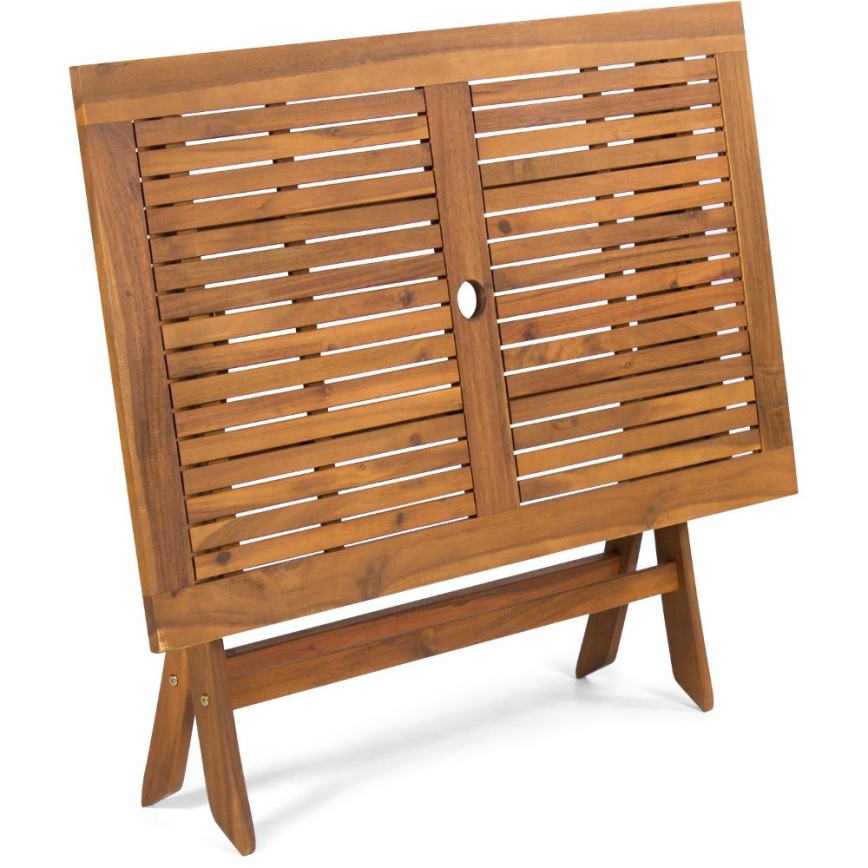 Fieldmann - Zusammenklappbarer Gartentisch 120x70 cm Akazie
