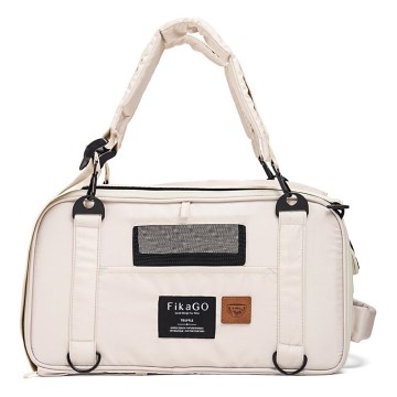 Fikago - Borsa da viaggio per cani e gatti TRUFFLE Creamy Cloud