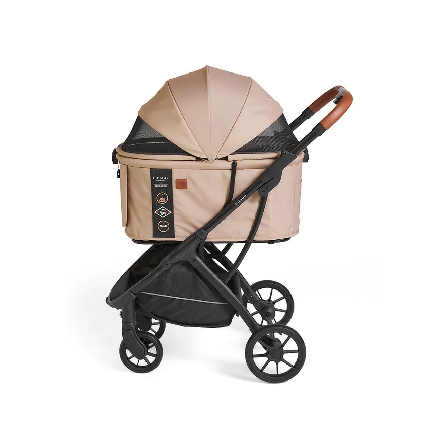 Fikago - Passeggino per cani e gatti AGILE HUGGY beige
