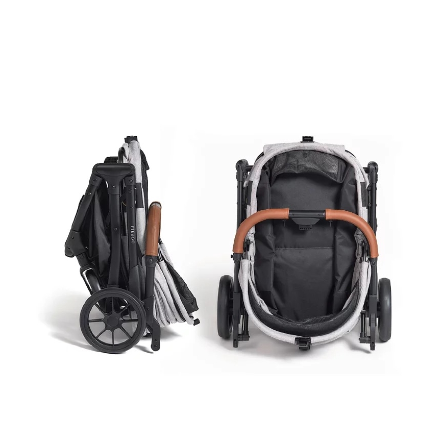 Fikago - Passeggino per cani e gatti AGILE HUGGY beige