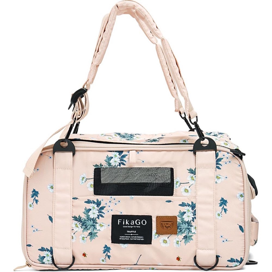Fikago - Reisetasche für Hunde und Katzen TRUFFLE Artic Blume