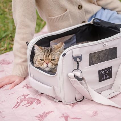 Fikago - Reisetasche für Hunde und Katzen TRUFFLE Artic Blume