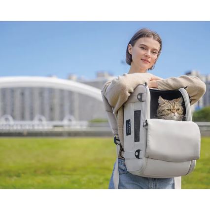 Fikago - Reisetasche für Hunde und Katzen TRUFFLE Artic Blume