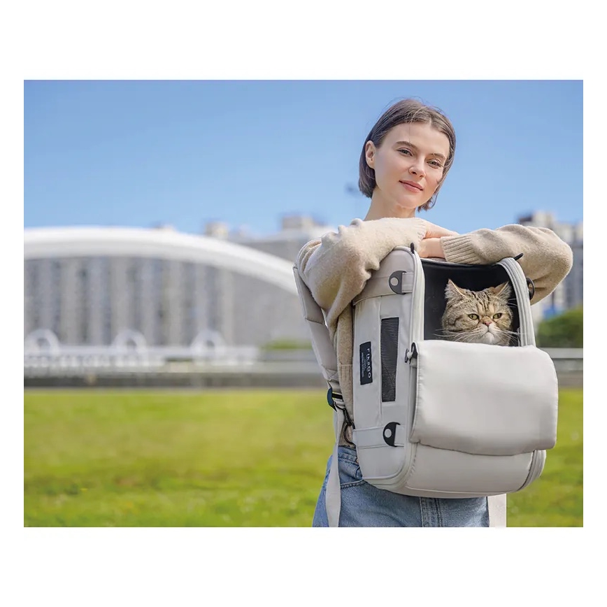Fikago - Reisetasche für Hunde und Katzen TRUFFLE Artic Blume