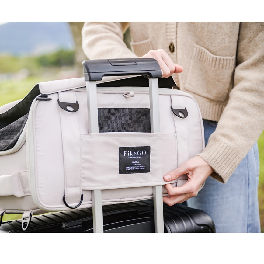 Fikago - Reisetasche für Hunde und Katzen TRUFFLE Artic Blume