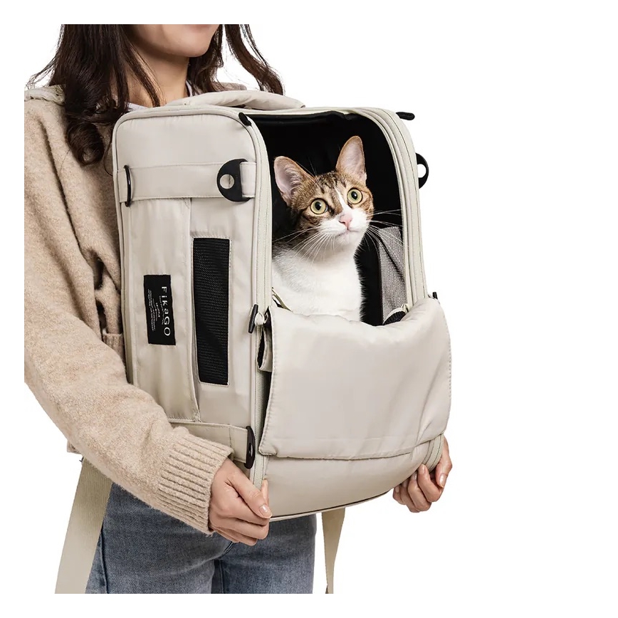 Fikago - Reisetasche für Hunde und Katzen TRUFFLE Artic Blume