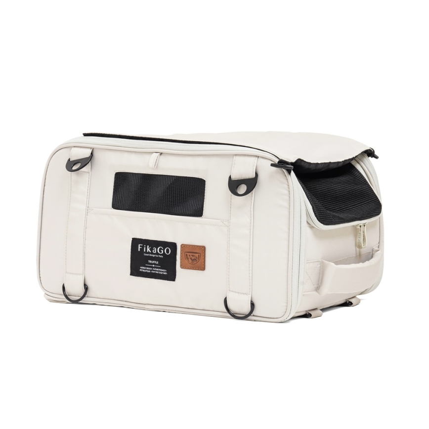 Fikago - Reisetasche für Hunde und Katzen TRUFFLE Creamy Cloud