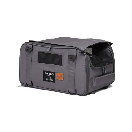 Fikago - Reisetasche für Hunde und Katzen TRUFFLE Grey
