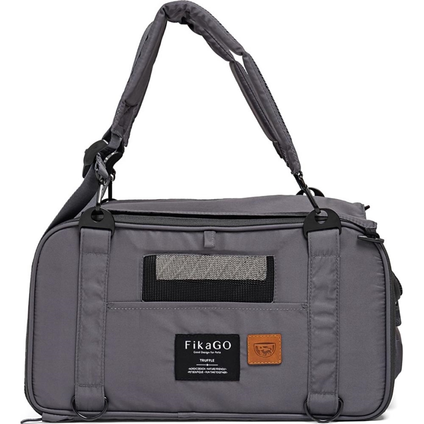 Fikago - Sac de voyage pour chiens et chats TRUFFLE Grey