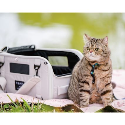 Fikago - Trasportino da viaggio per cani e gatti TRUFFLE Artic Flower