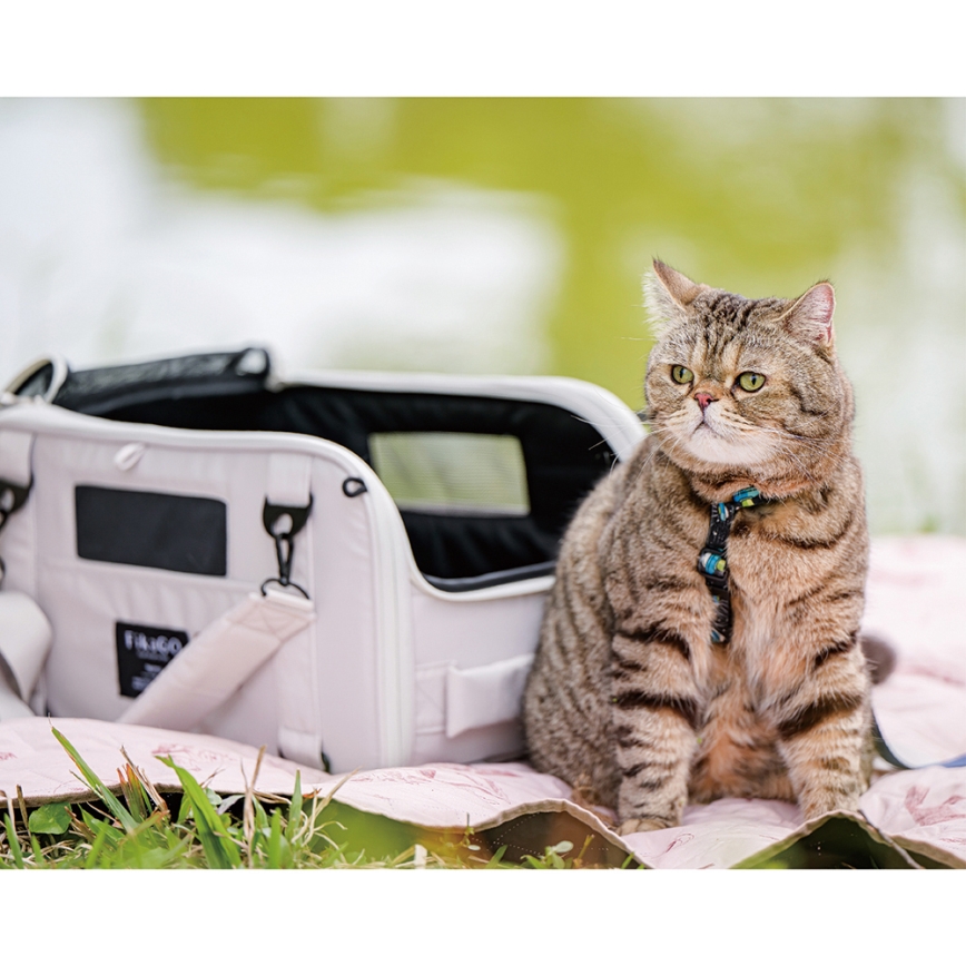 Fikago - Trasportino da viaggio per cani e gatti TRUFFLE Artic Flower