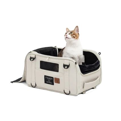 Fikago - Trasportino da viaggio per cani e gatti TRUFFLE Artic Flower