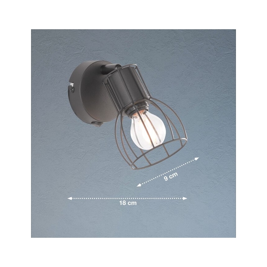 Fischer & Honsel 30074 - Faretto da parete KAFES 1xE14/25W/230V