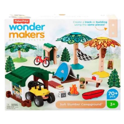 Fisher-Price - Set da costruzione per bambini Wonder Makers Camping