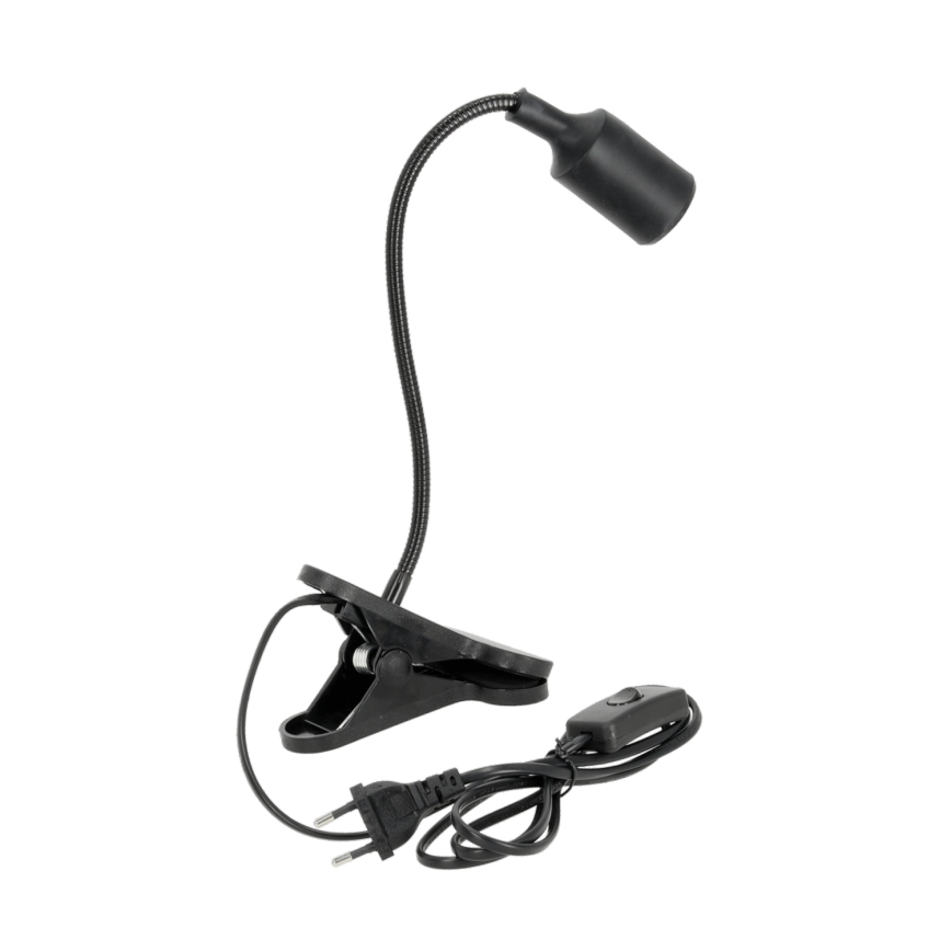 Flessibile lampada da tavolo con clip CLIP 1xE27/30W/230V nero