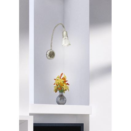 Flessibile piccola lampada ARENA 1xE14/40W/230V cromo opaco
