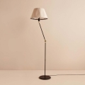 Flexibel verstellbare Stehleuchte AYD 1xE27/40W/230V schwarz/beige