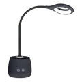 Flexible, aufladbare LED-Tischleuchte mit Dimm-Funktion LUSIA LED/5W/5V 3000/4000K 1200 mAh schwarz