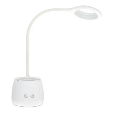 Flexible, aufladbare LED-Tischleuchte mit Dimm-Funktion LUSIA LED/5W/5V 3000/4000K 1200 mAh weiß