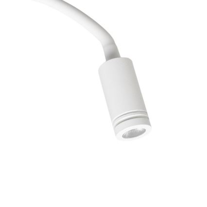 Flexible, kleine LED-Wandleuchte mit USB BASE 1xLED/8W+1xLED/2W/230V weiß