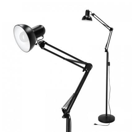 Flexible Stehleuchte AURIQ 1xE27/60W/230V 184 cm schwarz