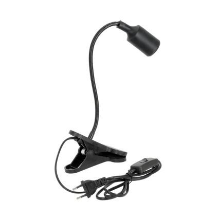 Flexible Tischleuchte mit Klemme CLIP 1xE27/30W/230V schwarz