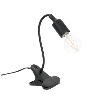Flexible Tischleuchte mit Klemme CLIP 1xE27/30W/230V schwarz