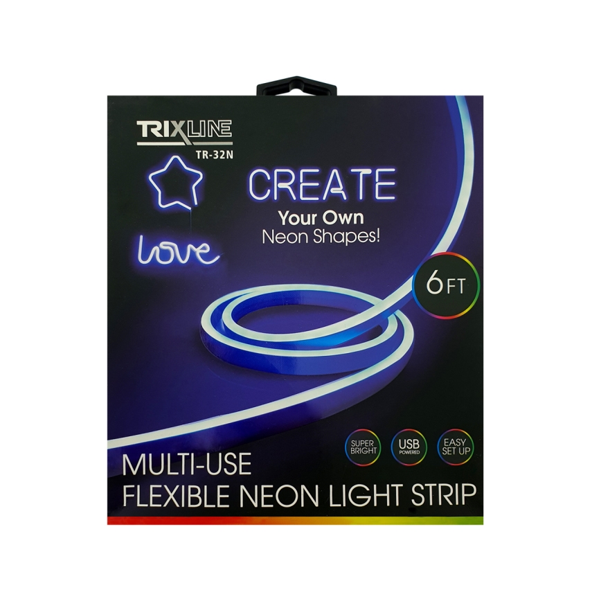 Flexibler LED-Streifen NEON LED/5V USB 1,8 m blau