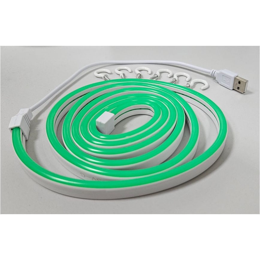 Flexibler LED-Streifen NEON LED/5V USB 1,8 m grün