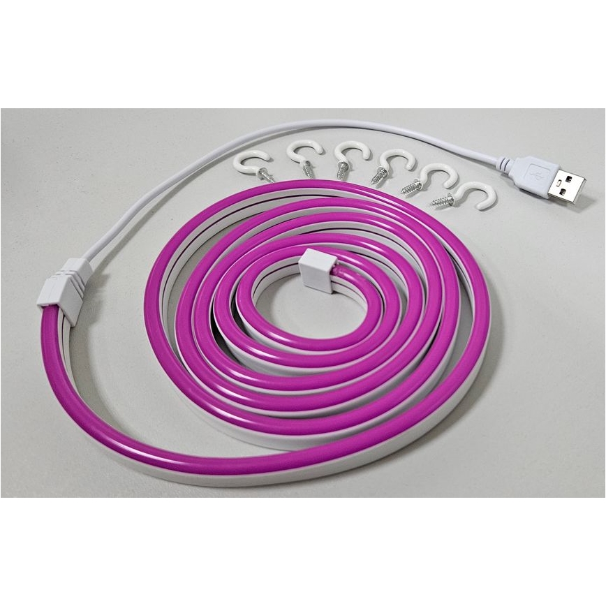 Flexibler LED-Streifen NEON LED/5V USB 1,8 m violett