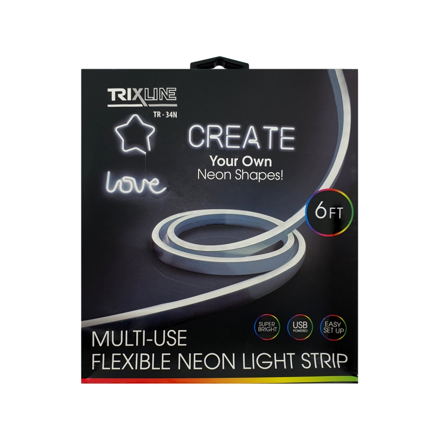 Flexibler LED-Streifen NEON LED/5V USB 1,8 m weiß