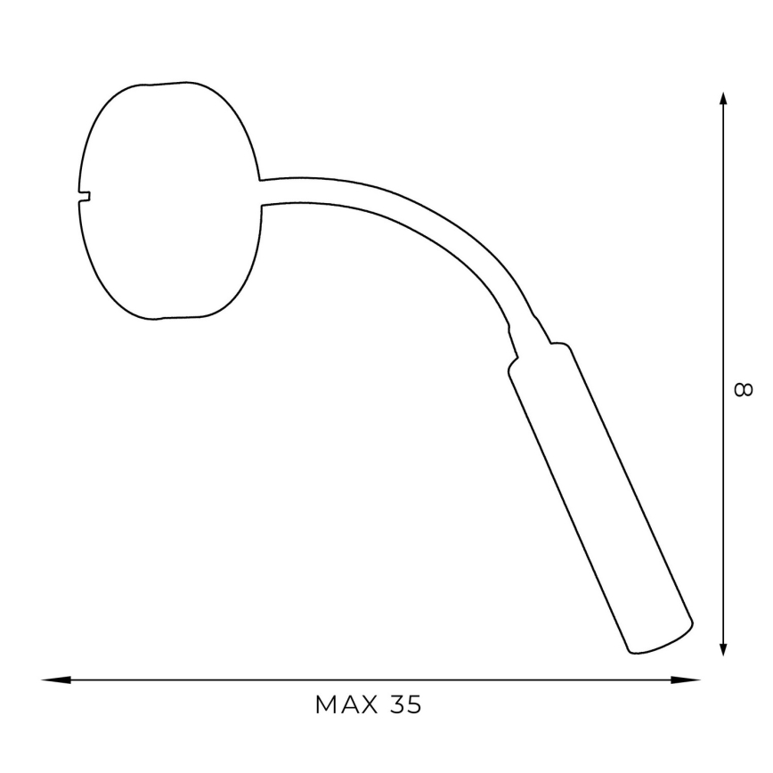 Flexibles Tischlämpchen ARDEN 1xG9/8W/230V Weiß