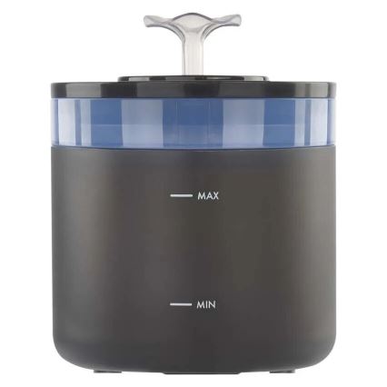 Fontana d'acqua per animali domestici 2,6 l/5V grigio