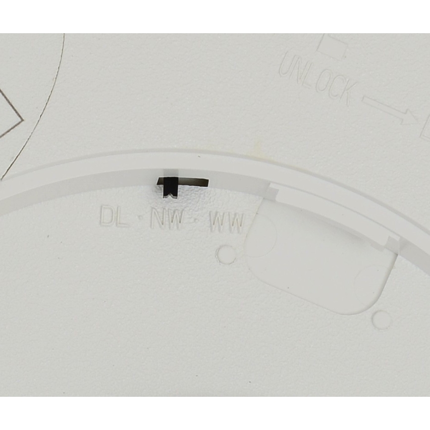Fulgur 42361 - Plafonnier NOMY LED/24W/230V 3000/4000/6000K IP40 d. 30 cm blanc