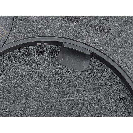 Fulgur 42362 - LED-Deckenleuchte NOMY LED/24W/230V 3000/4000/6000K IP40 d 30 cm schwarz