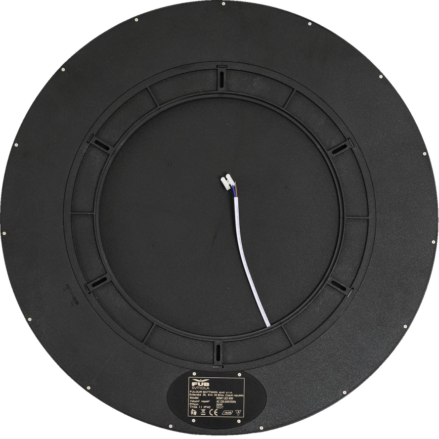 Fulgur 42366 - LED Deckenleuchte NOMY LED/50W/230V 3000/4000/6000K IP40 Ø 60 cm schwarz