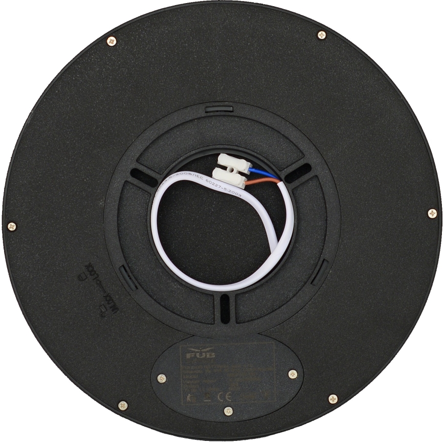 Fulgur s-42585 - LED-Deckenleuchte mit Bewegungssensor NOMY-S LED/18W/230V 3000/4000/6000K IP40 d 23 cm schwarz