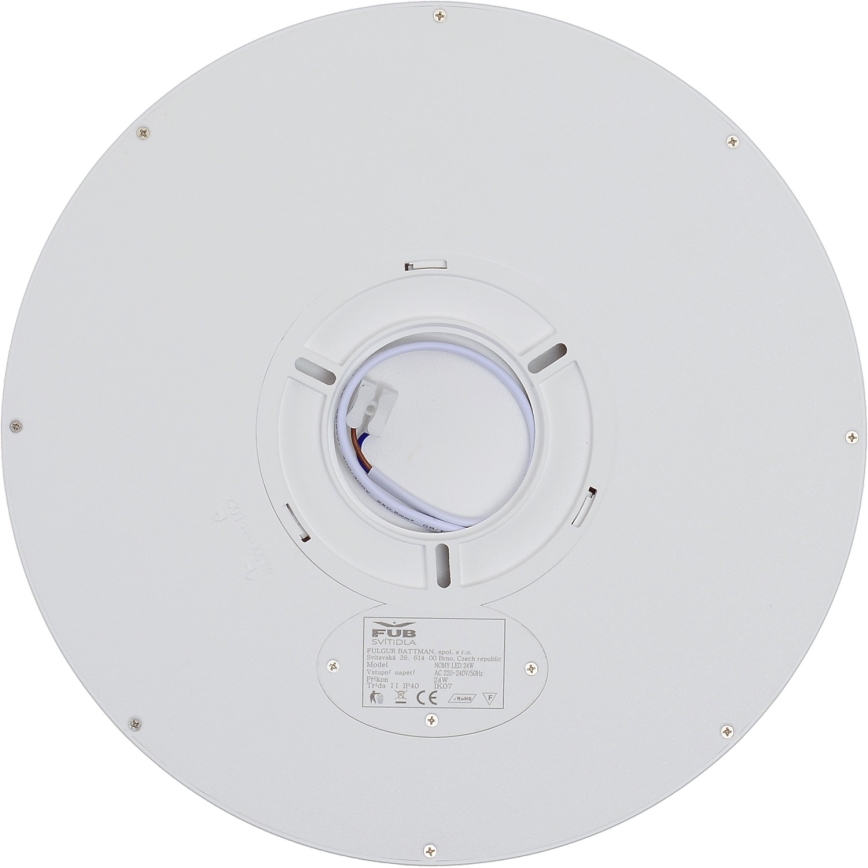 Fulgur s-42586 - Plafoniera LED con sensore di movimento NOMY-S LED24W/230V 3000/4000/6000K IP40 diametro 30 cm bianco